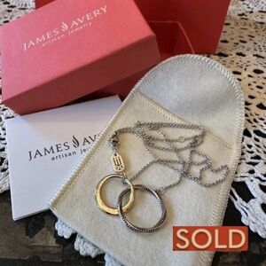 SOLD SOLD James Avery 14k Gold And Sterling Silver Connected Circles-Adjustable